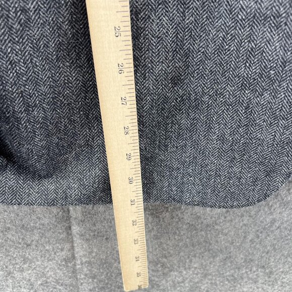 Tommy Hilfiger Blazer Men 46R Gray Suit Dress Jacket Wool Sports herringbone - Picture 6 of 12